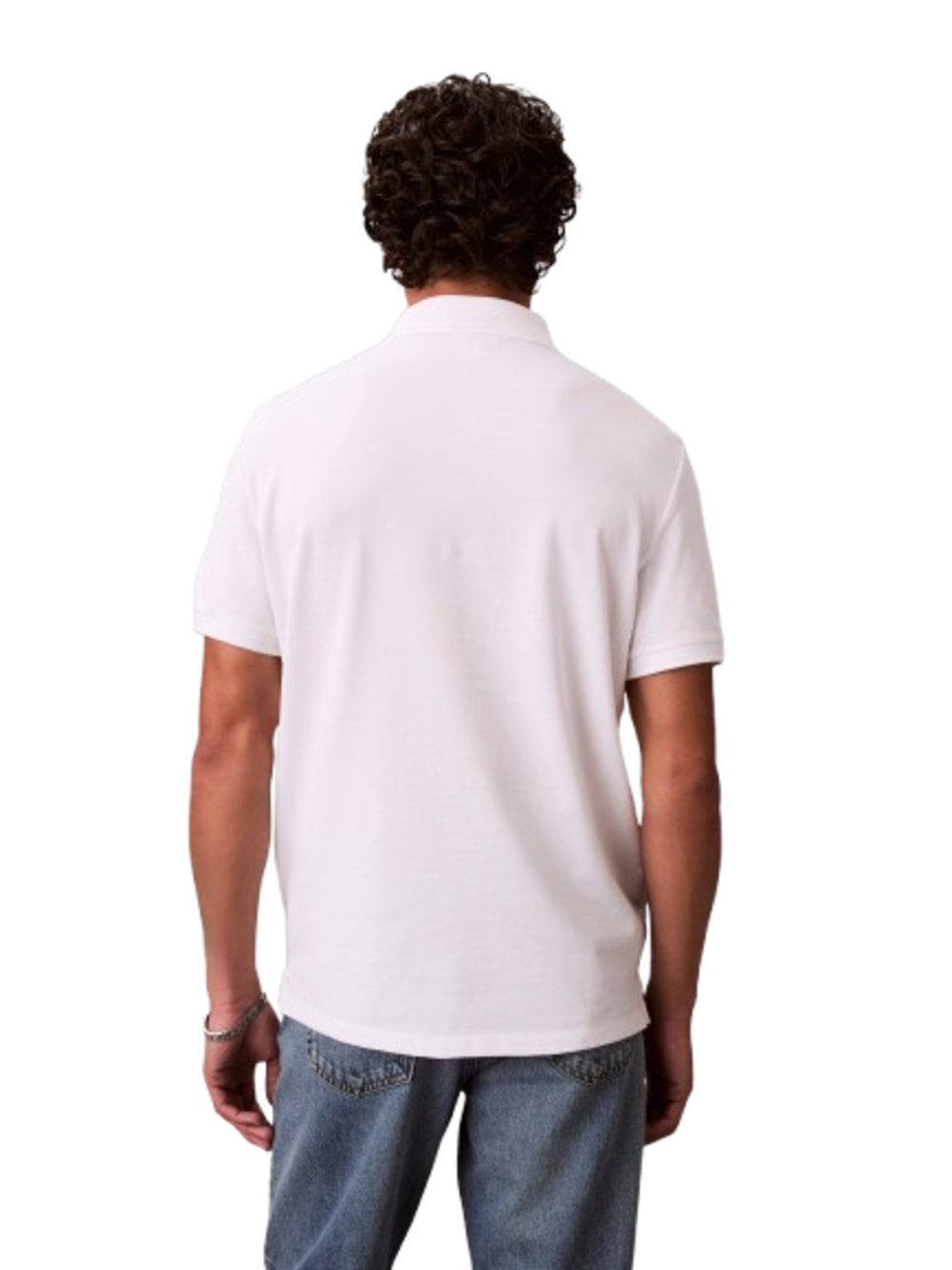 Calvin Klein Polo Uomo Mod. LV040EM269 YAF Bianco