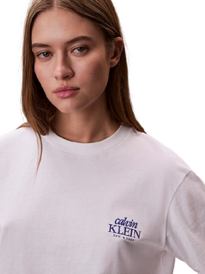 Calvin Klein T-shirt Uomo Mod. LV047F801G YAF Ecru