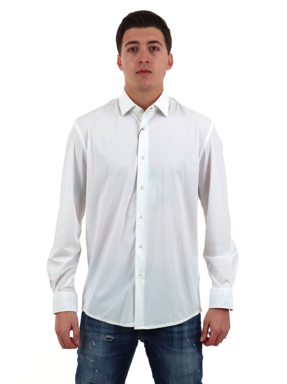 DANIELE ALESSANDRINI Camicia m/l Uomo Mod. DUCL0003 PA0014 1000 Bianco