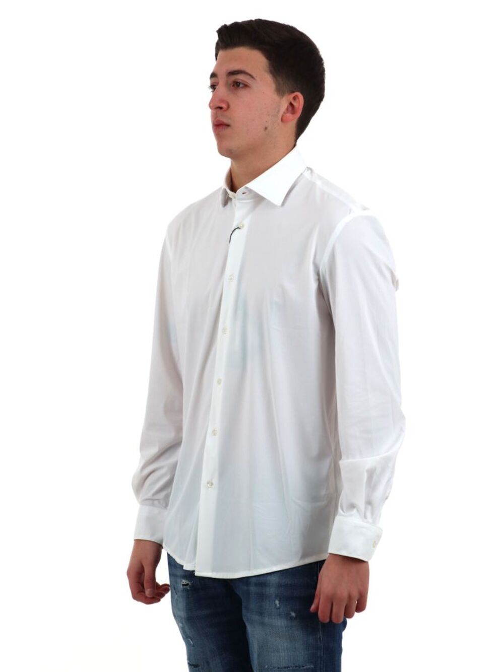 DANIELE ALESSANDRINI Camicia m/l Uomo Mod. DUCL0003 PA0014 1000 Bianco
