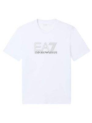 Ea7 Emporio Armani T-shirt Uomo Mod. 7M001307 AF10375 U0002 Bianco
