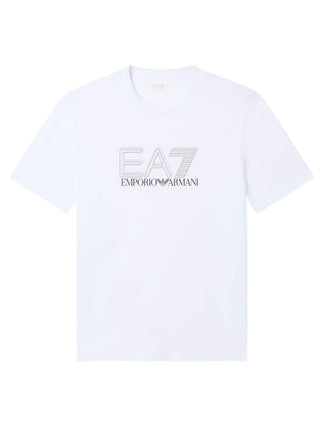 Ea7 Emporio Armani T-shirt Uomo Mod. 7M001307 AF10375 U0002 Bianco