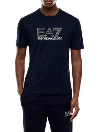 Ea7 Emporio Armani T-shirt Uomo Mod. 7M001307 AF10375 UB102 Blu