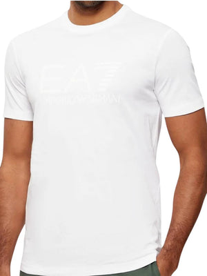 Ea7 Emporio Armani T-shirt Uomo Mod. 7M001412 AF2264 MZ213 Bianco