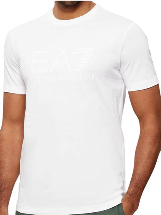 Ea7 Emporio Armani T-shirt Uomo Mod. 7M001412 AF2264 MZ213 Bianco