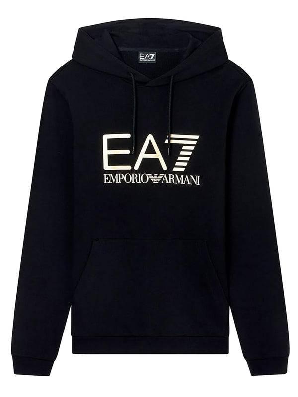 Ea7 Emporio Armani Felpa Zip Uomo Mod. 7M001413 AF22266 MC004 Nero