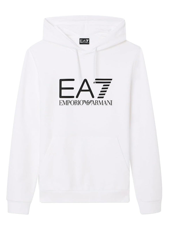 Ea7 Emporio Armani Felpa Zip Uomo Mod. 7M001413 AF22266 U0002 Bianco