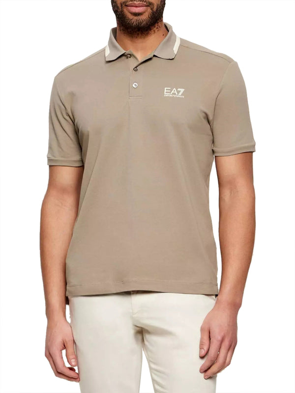 Ea7 Emporio Armani Polo Manica Corta Uomo Mod. 7M001604 AF13511 U6167 Beige