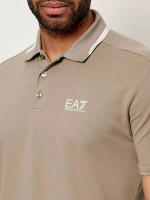 Ea7 Emporio Armani Polo Manica Corta Uomo Mod. 7M001604 AF13511 U6167 Beige