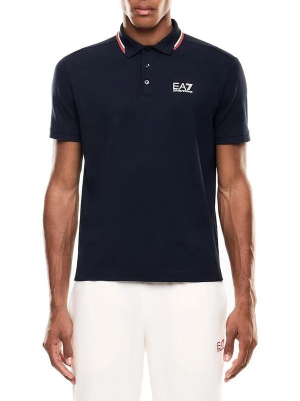 Ea7 Emporio Armani Polo Manica Corta Uomo Mod. 7M001604 AF13511 UB102 Blu