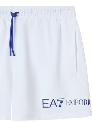 Ea7 Emporio Armani Short Mare Uomo Mod. 7M002000 AF13049 M0304 Bianco