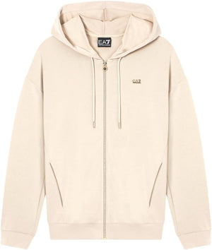 Ea7 Emporio Armani Felpa cappuccio Donna Mod. 7W000192 AF12643 U1088 Burro