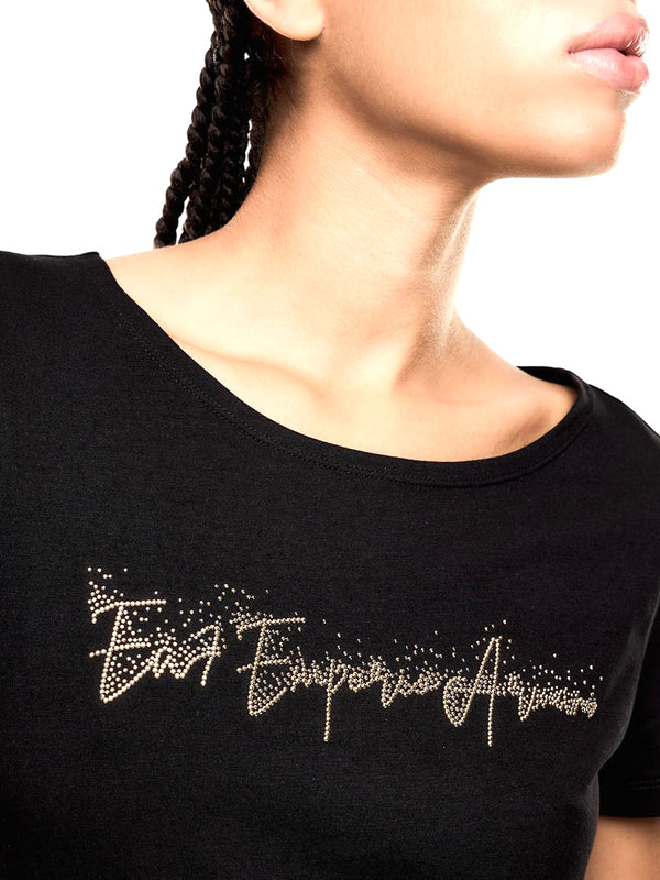 Ea7 Emporio Armani T-shirt Donna Mod. 7W000978 AF10373 UC001 Nero