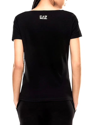 Ea7 Emporio Armani T-shirt Donna Mod. 7W000978 AF10373 UC001 Nero