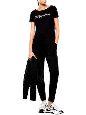 Ea7 Emporio Armani T-shirt Donna Mod. 7W000978 AF10373 UC001 Nero