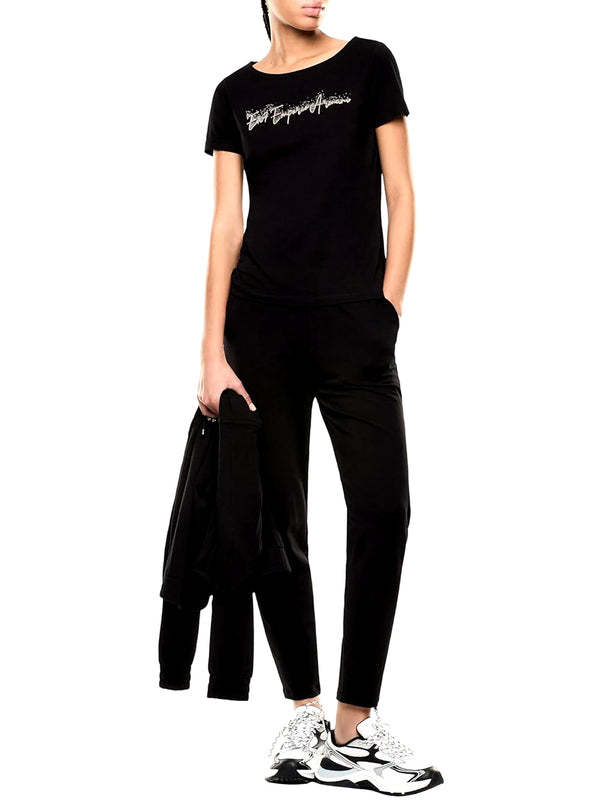 Ea7 Emporio Armani T-shirt Donna Mod. 7W000978 AF10373 UC001 Nero