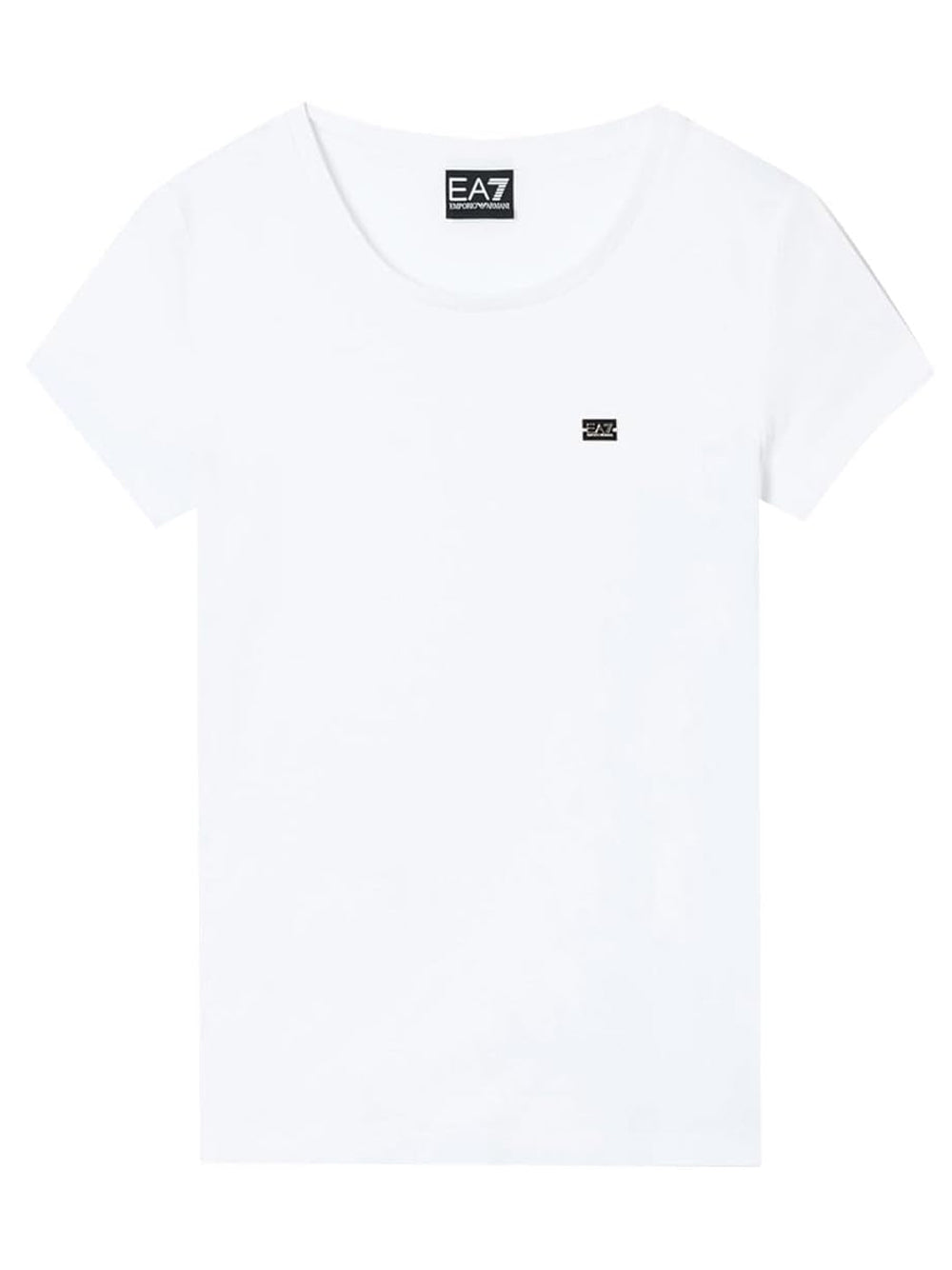 Ea7 Emporio Armani T-shirt Donna Mod. 7W001045 AF10373 U0002 Bianco