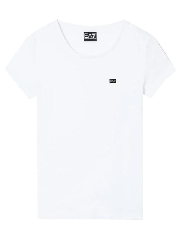 Ea7 Emporio Armani T-shirt Donna Mod. 7W001045 AF10373 U0002 Bianco