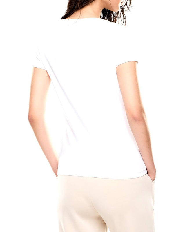 Ea7 Emporio Armani T-shirt Donna Mod. 7W001045 AF10373 U0002 Bianco