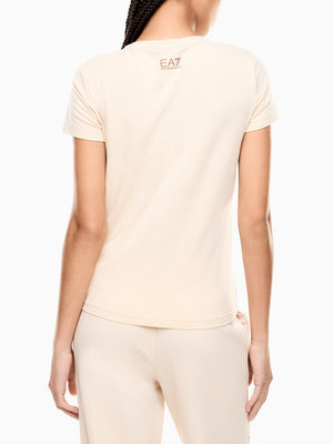 Ea7 Emporio Armani T-shirt Donna Mod. 7W001093 AF10373 U1088 Burro