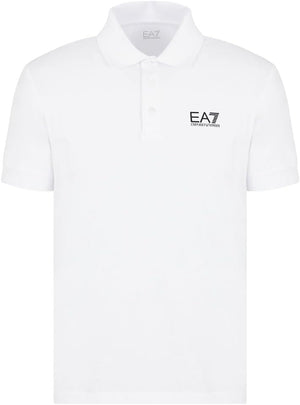 Ea7 Emporio Armani Polo M/C Uomo Mod. 8NPF14 PJVQZ 1100 Bianco