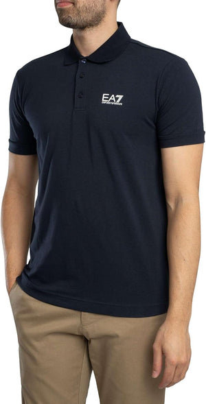 Ea7 Emporio Armani Polo M/C Uomo Mod. 8NPF14 PJVQZ 1200 Nero