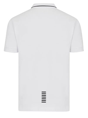 Ea7 Emporio Armani Polo Manica Corta Uomo Mod. 8NPF16 PJVUZ 1100 Bianco