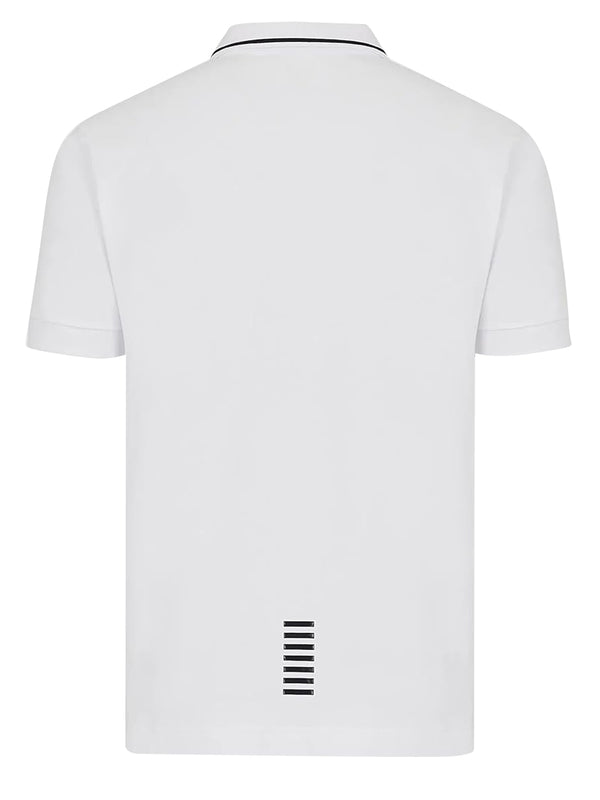 Ea7 Emporio Armani Polo Manica Corta Uomo Mod. 8NPF16 PJVUZ 1100 Bianco