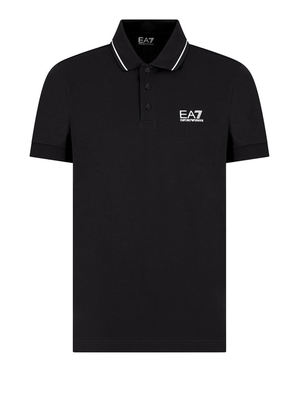 Ea7 Emporio Armani Polo Maniche Corte Uomo Mod. 8NPF16 PJVUZ 1200 Black