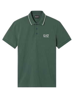 Ea7 Emporio Armani Polo Manica Corta Uomo Mod. 8NPF16 PJVUZ U7260 Verde
