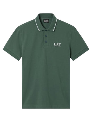 Ea7 Emporio Armani Polo Manica Corta Uomo Mod. 8NPF16 PJVUZ U7260 Verde