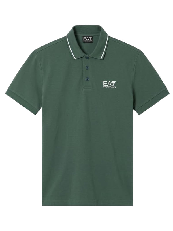 Ea7 Emporio Armani Polo Manica Corta Uomo Mod. 8NPF16 PJVUZ U7260 Verde