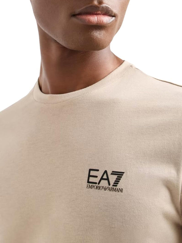 Ea7 Emporio Armani T-shirt Uomo Mod. 8NPT25 PJVPZ U6167 Beige
