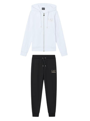 Ea7 Emporio Armani Tuta Donna Mod. 8NTV51 TJ9RZ M0003 Bianco