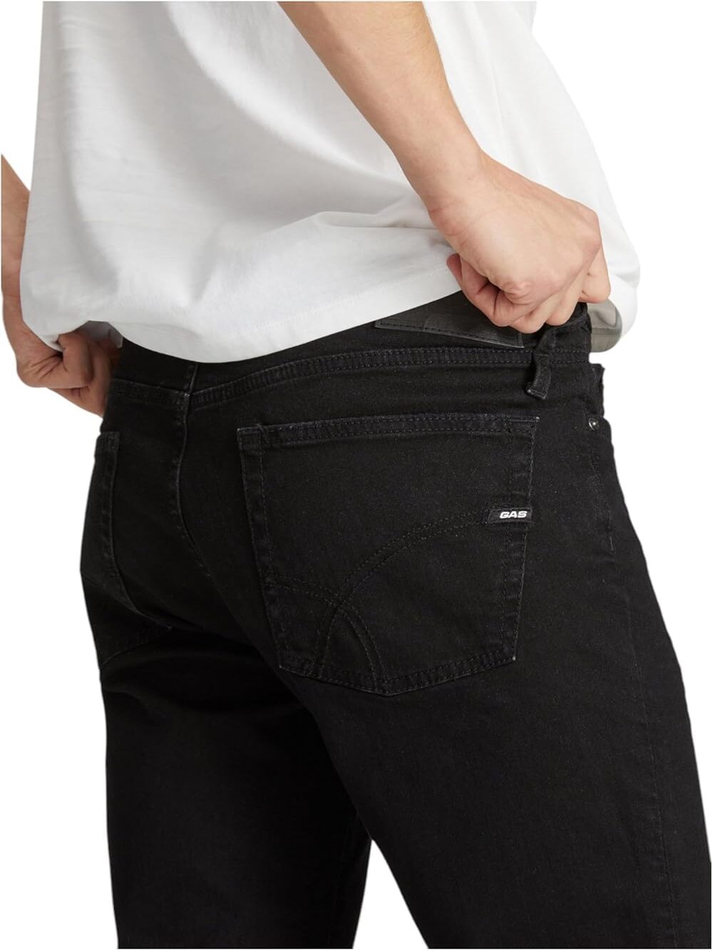 GAS Jeans Uomo Mod. ALBERT A7235 02BO Nero