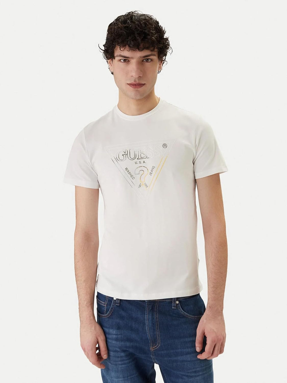 Guess T-shirt Uomo Mod. M6GI11 K2992 G011 Bianco