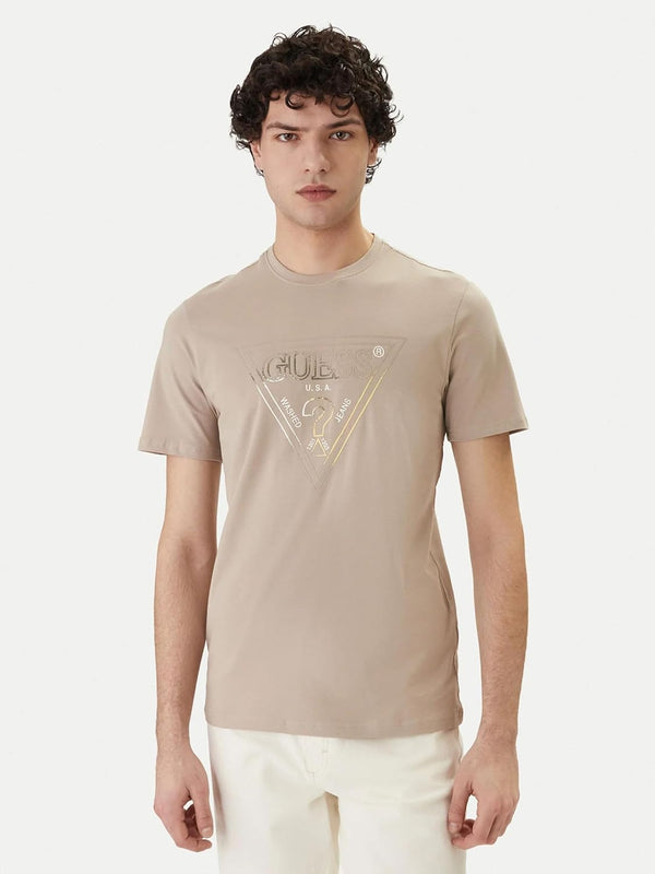 Guess T-shirt Uomo Mod. M6GI11 K2992 G1CA Beige