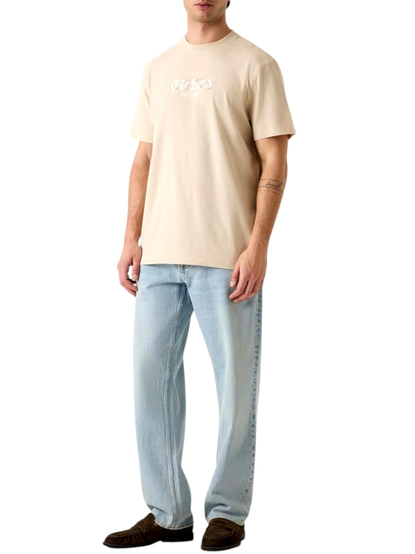 Guess T-shirt Uomo Mod. M6GI16 K3032 G1FG Beige