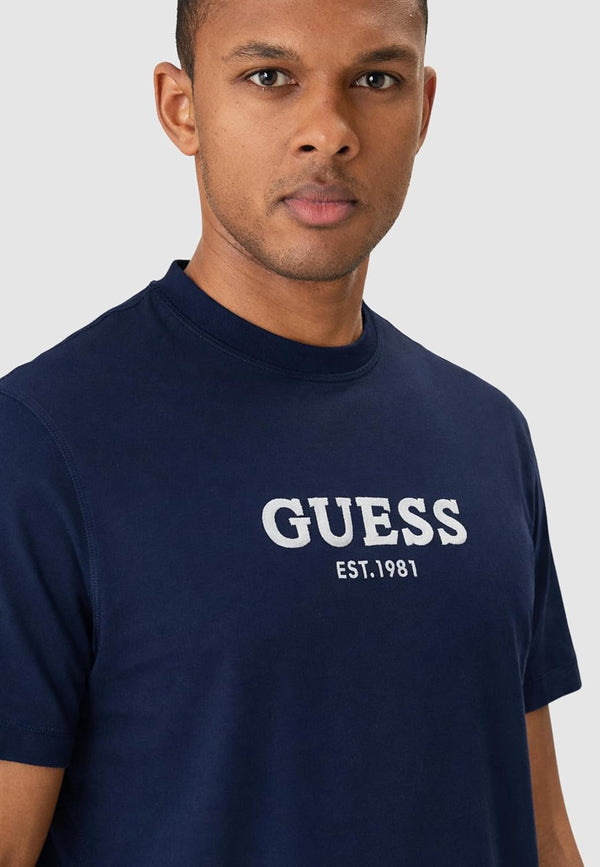 Guess T-shirt Uomo Mod. M6GI16 K3032 G7V2 Blu