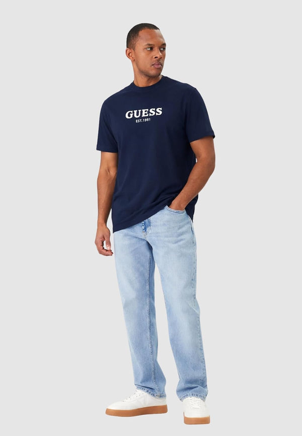Guess T-shirt Uomo Mod. M6GI16 K3032 G7V2 Blu