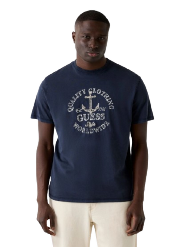 Guess T-shirt Uomo Mod. M6GI43 K3471 G7V2 Blu