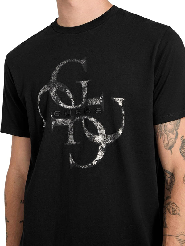 Guess T-shirt Uomo Mod. M6RI03 I3Z14 JBLK Nero