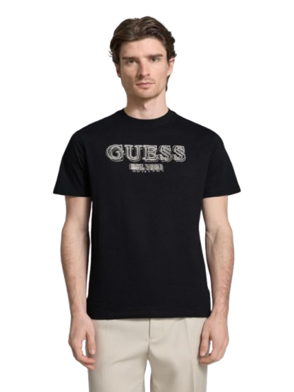 Guess T-shirt Uomo Mod. M6RI22 K8FQ4 JBLK Nero