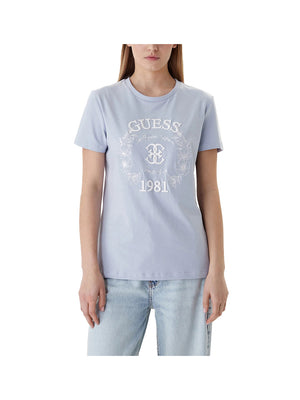 Guess T-shirt Donna Mod. V6RI12 J1314 G7HP Celeste