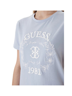 Guess T-shirt Donna Mod. V6RI12 J1314 G7HP Celeste