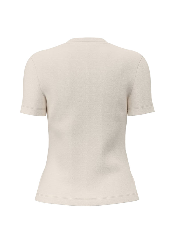 Guess T-shirt Donna Mod. V6RI17 KD741 G1O6 Panna
