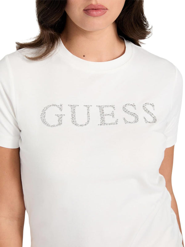 Guess T-shirt Donna Mod. V6RI20 J1314 G027 Panna
