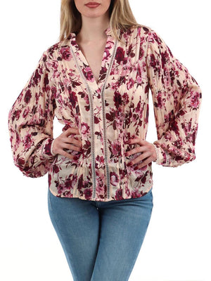 Guess Camicia Manica Lunga Donna Mod. W5RH16 WDW82 PM66 Fantasia
