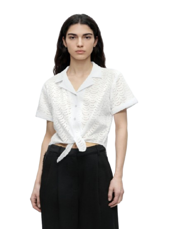 Guess Camicia m/c Donna Mod. W6GH48 W1881 G011 Bianco
