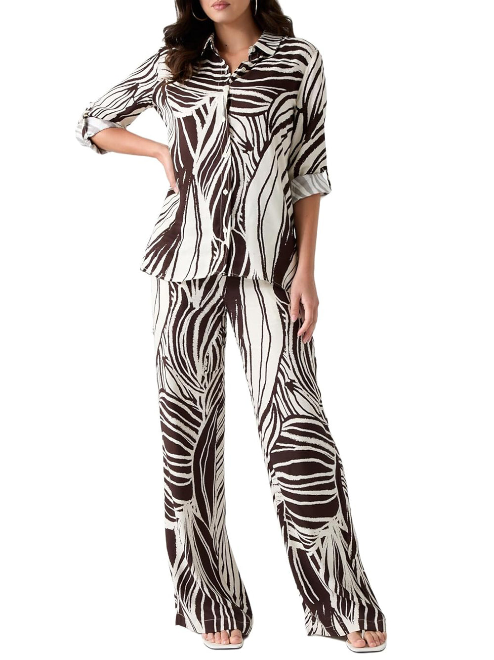 Guess Camicia Manica Lunga Donna Mod. W6GH52 W1975 PMIC Fantasia